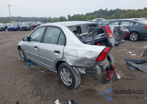 2001 Honda Civic Lx z USA, uszkodzony, nr VIN 2HGES16591H604718